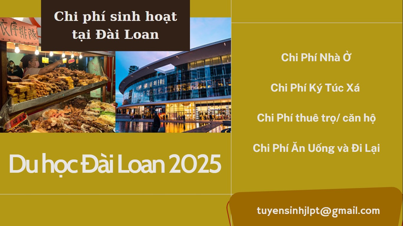 Chi phí sinh hoạt tại đài loan